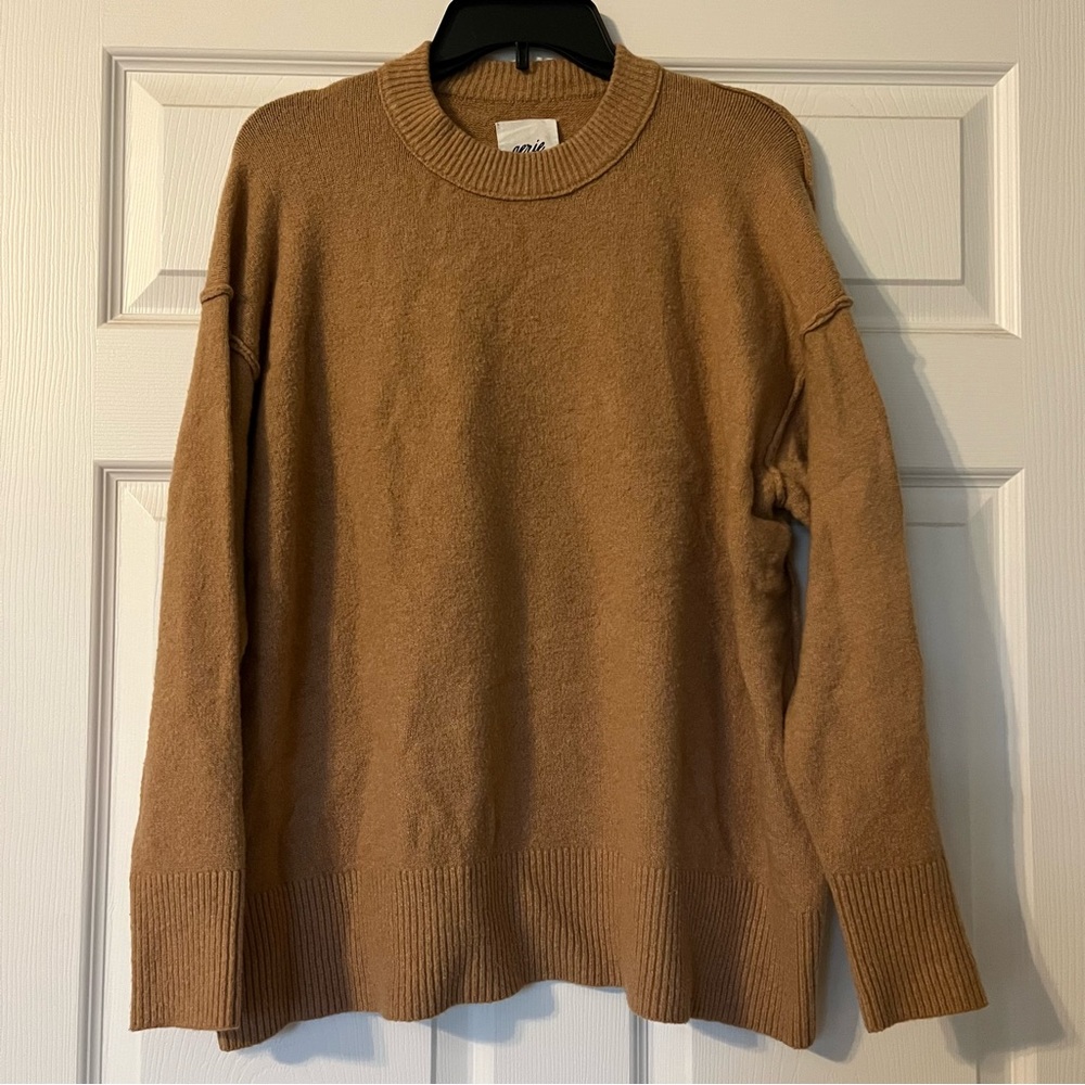Aerie Camel Crewneck Sweater